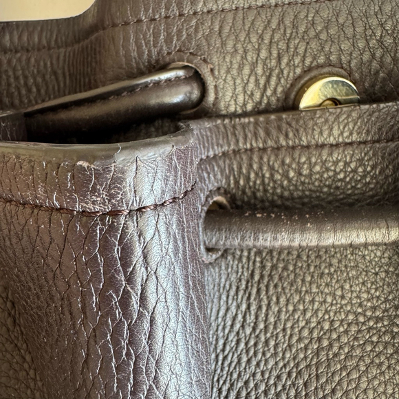 Women's Cole Haan Leather Tote Bag Large Brown - Picture 10 of 11